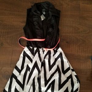 Rue21 retro pin up collared dress NWT